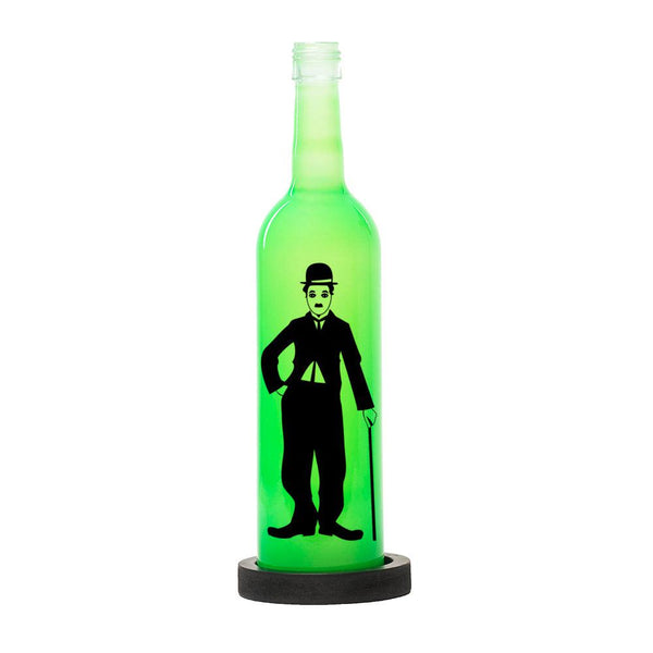 Charlie Chaplin Inlit Lamp (Green)