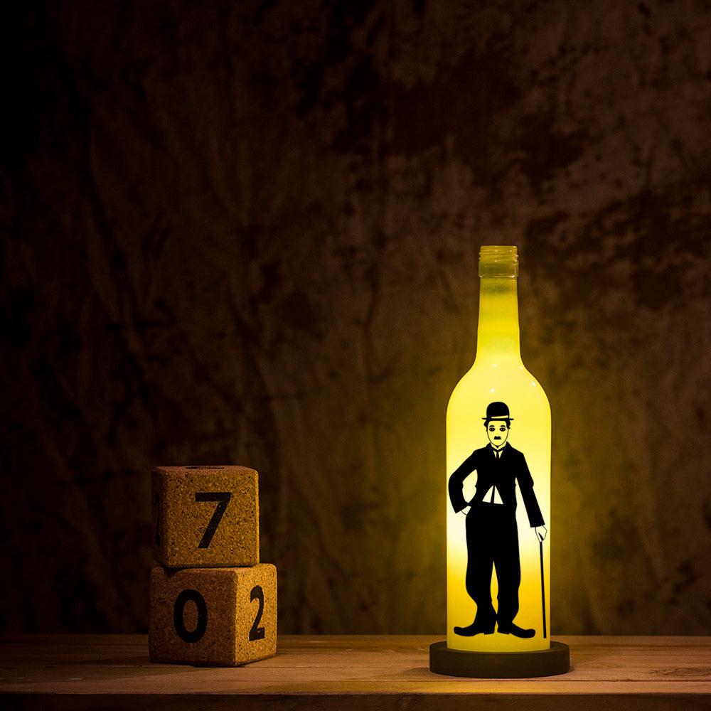Charlie Chaplin Inlit Lamp (Yellow)