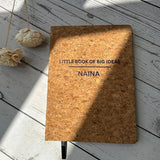 Personalized Big Ideas Cork Diary With Seed Pen
