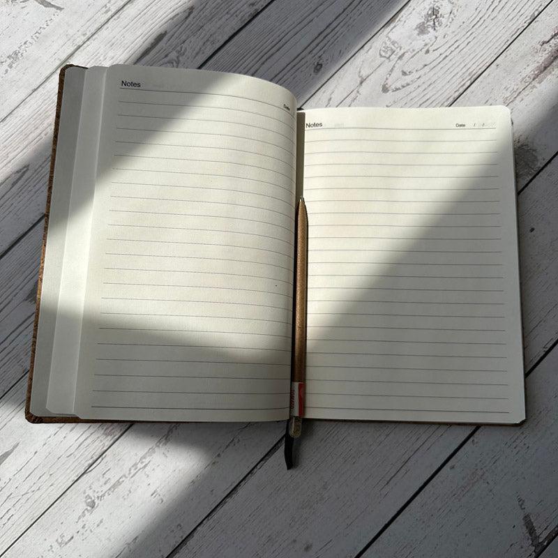 Personalized Big Ideas Cork Diary With Seed Pen