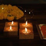 Cork Tea Light Holders with Seed Paper Card