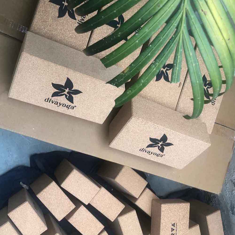 Customised Cork Yoga Bricks