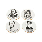 Faces of Fire Cork Coasters Set