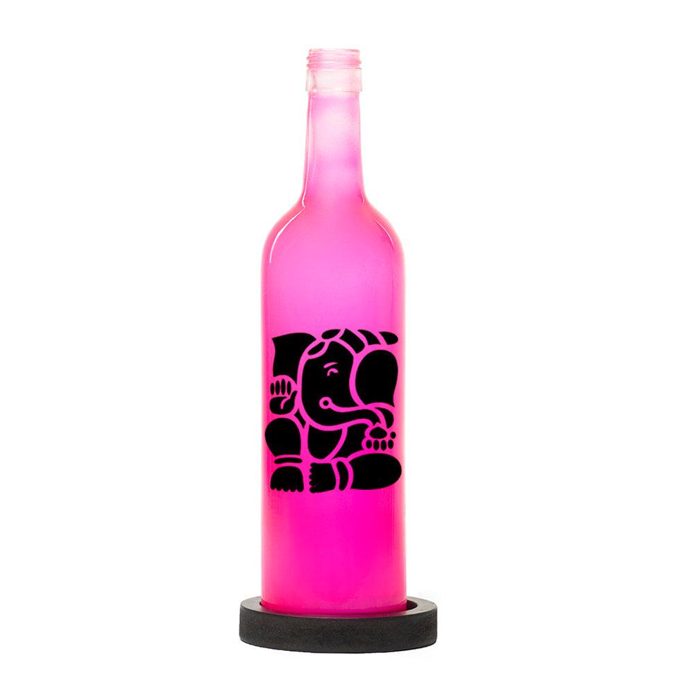 Ganesha Inlit Lamp (Pink)