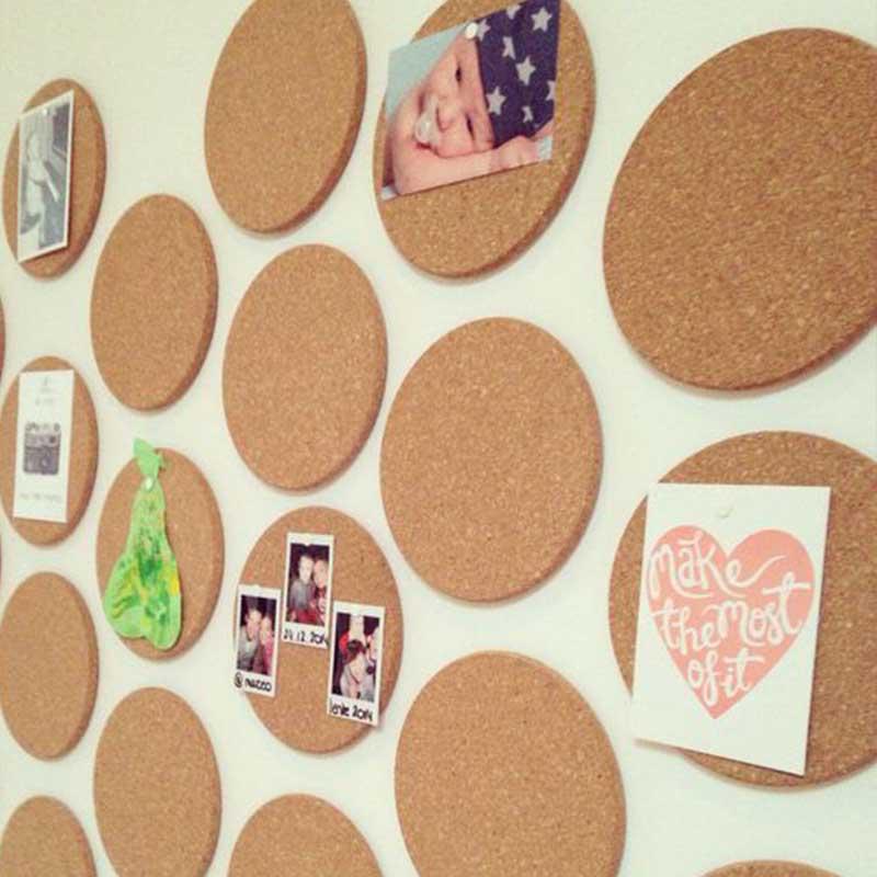 Kavi Multipurpose Natural Cork Mat (Set of 6 )