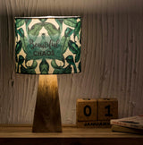 Kavi Beautiful Chaos Wooden Shade Lamp (Square Base)