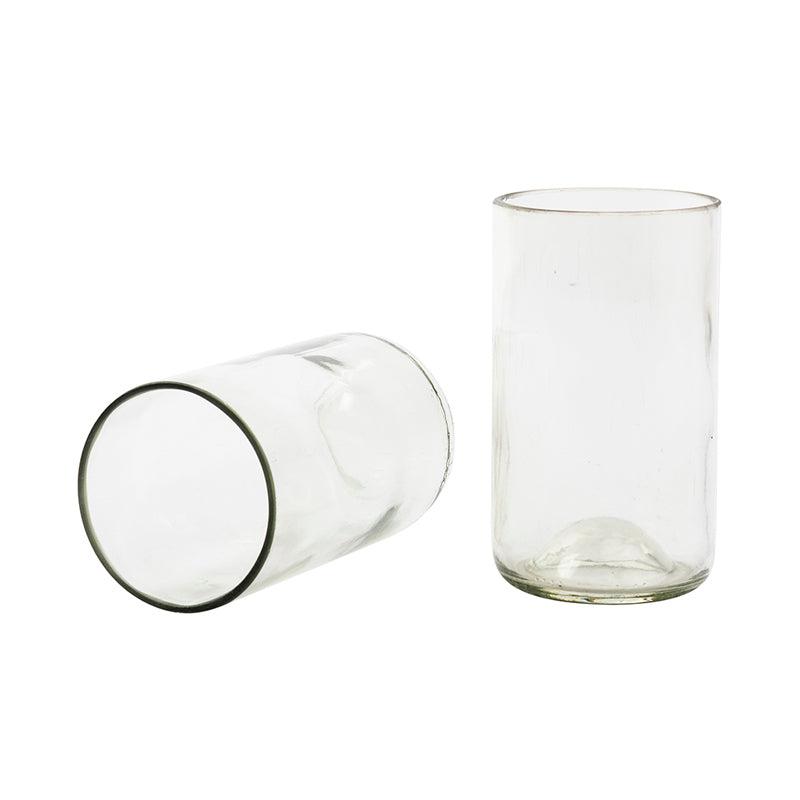 Kavi Clear Wine Bottle Glasses (Set of Two)