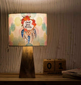 Kavi Dream Catcher Wooden Shade Lamp (Square Base)