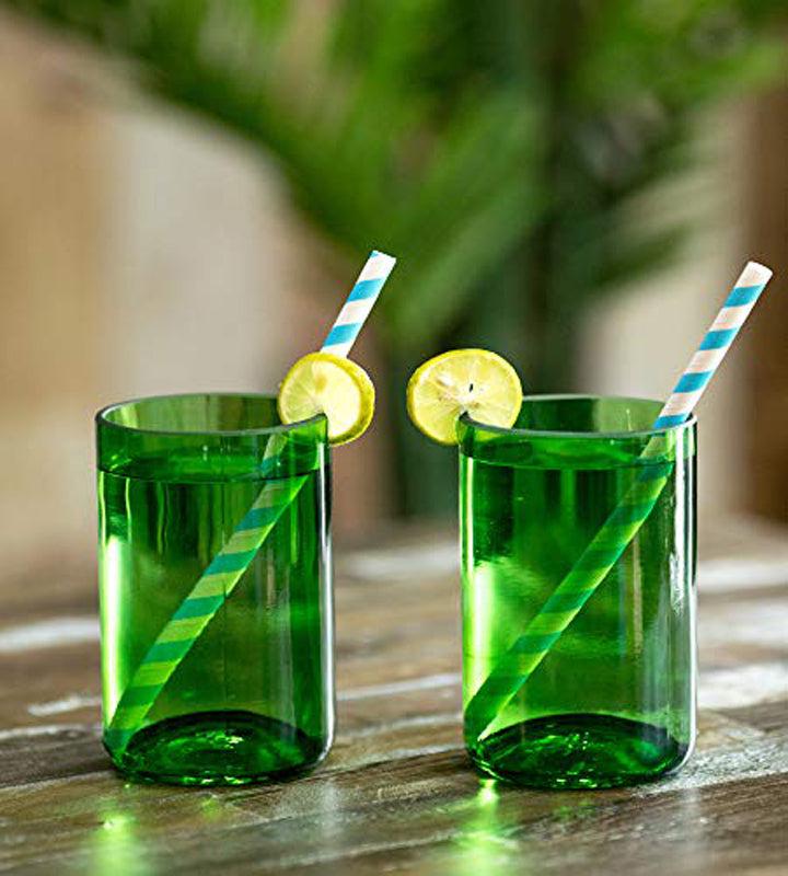 Kavi Green Wine Glasses (Set of Two)