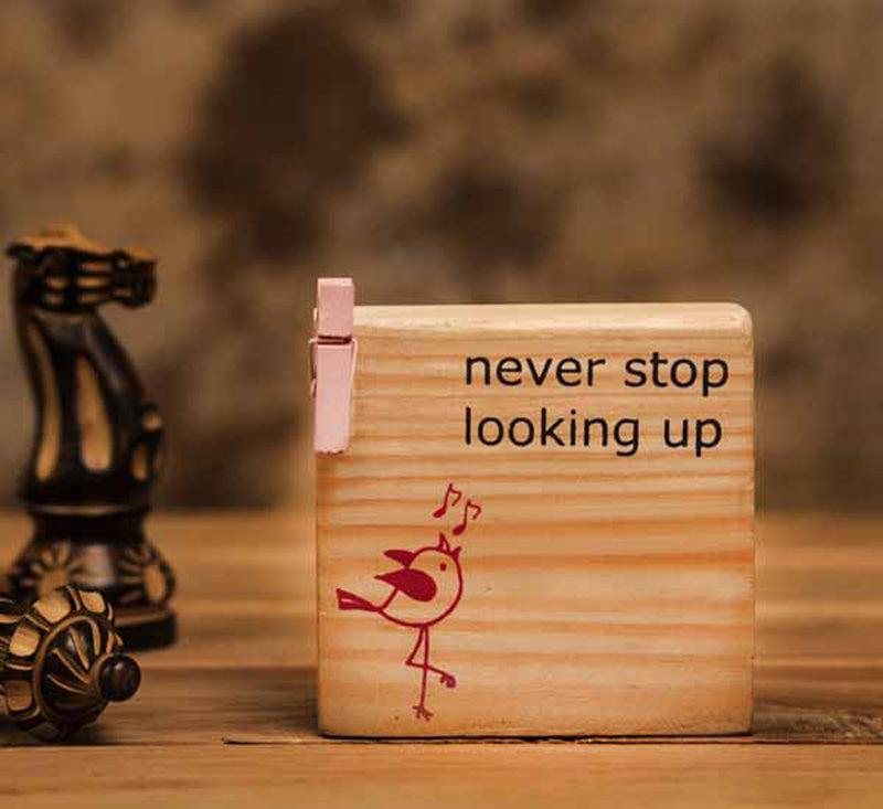 Never stop table photo frame