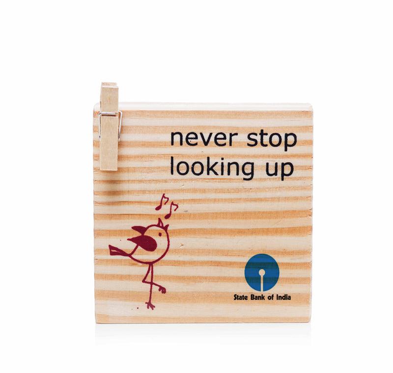 Never stop table photo frame