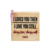 Love You Forever table photo frame