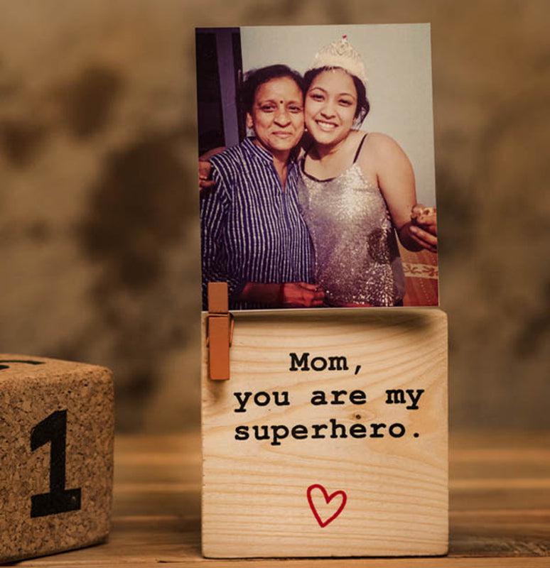 Superhero Mom Table Photo frame