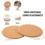 Kavi Multipurpose Natural Cork Mat (Set of 6 )