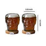 Kavi Old Monk Quirky Glasses (Set of Two)