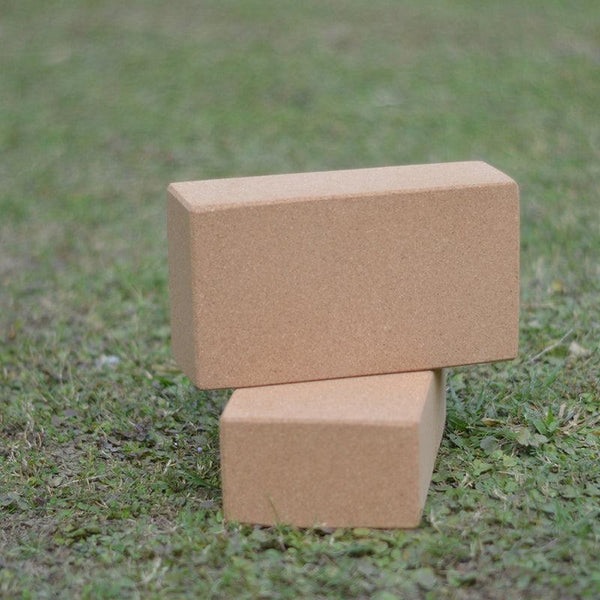 Kavi Plain Cork Yoga Bricks (Set of 2)