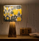 Kavi Sunflower Wooden Shade Lamp (Square Base)