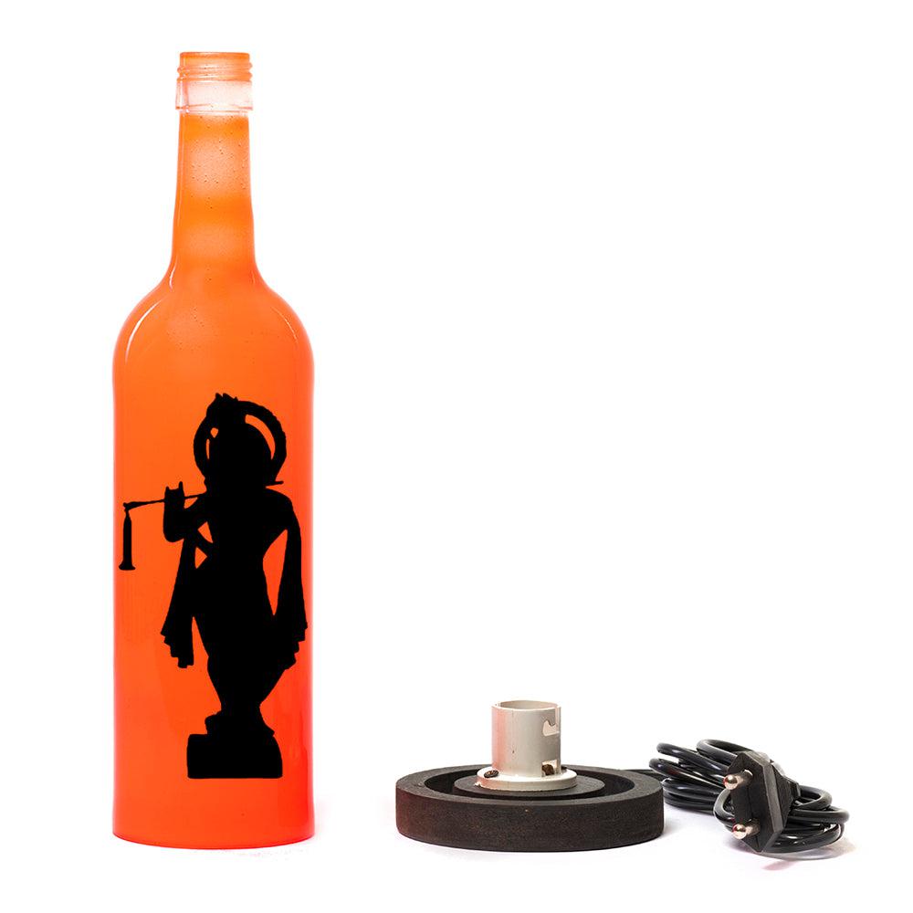 Krishna Inlit Lamp (Orange)