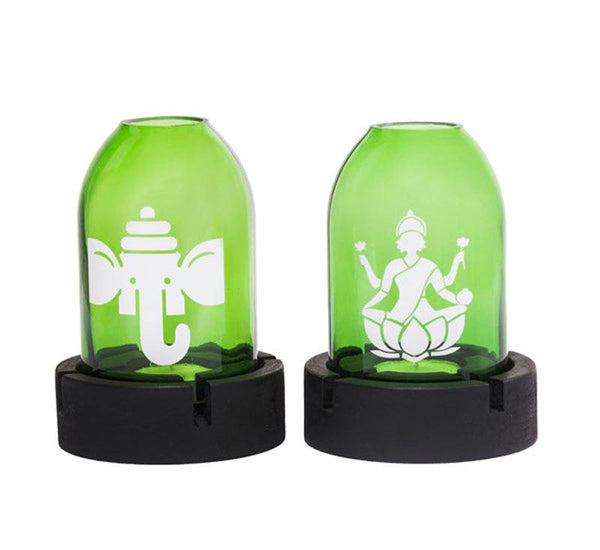 Laxmi Ganesha Tea Light Holders