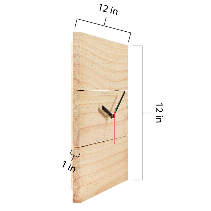 Personalised Reclaimed Wooden Clock - Natural