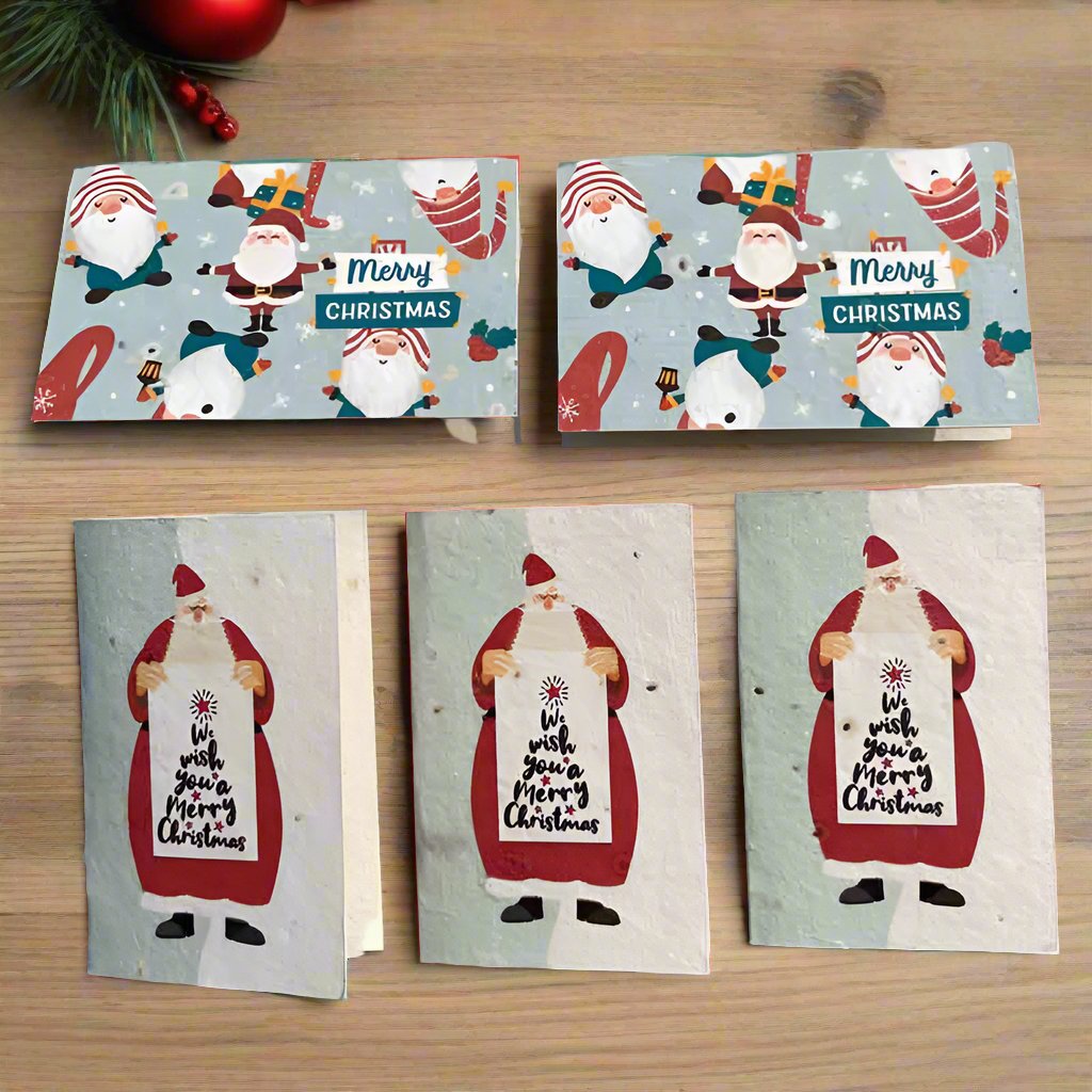 Plantable Christmas Cards with Envelopes (Set of 12)