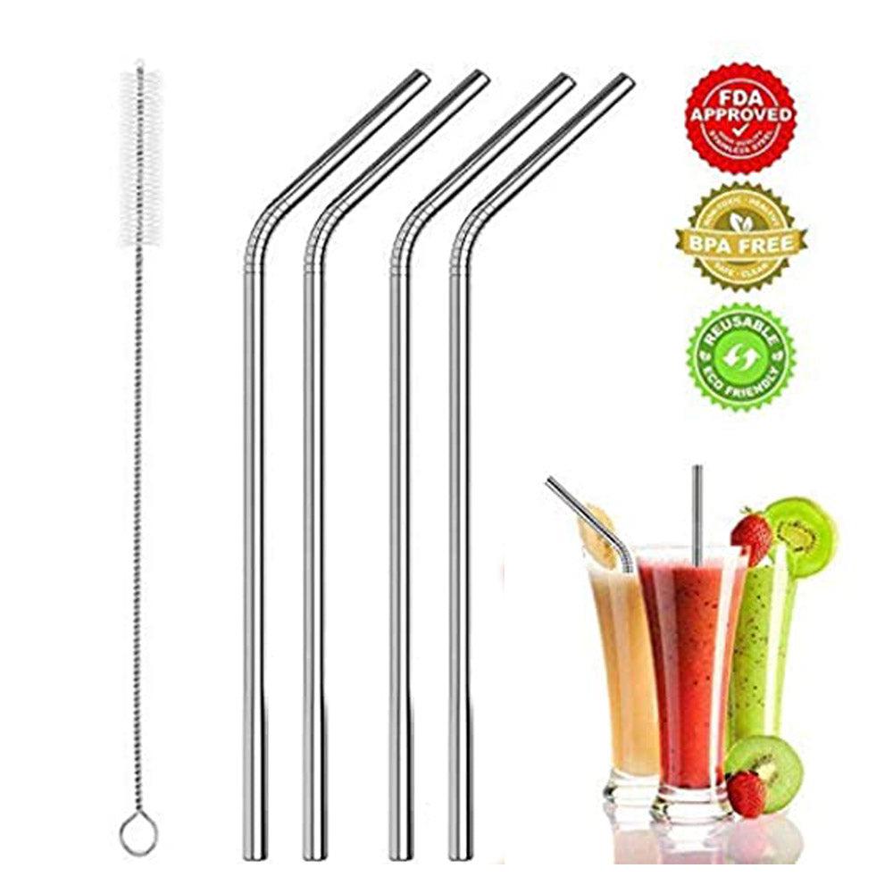 Kavi Reusable Stainless Steel Metal Straws