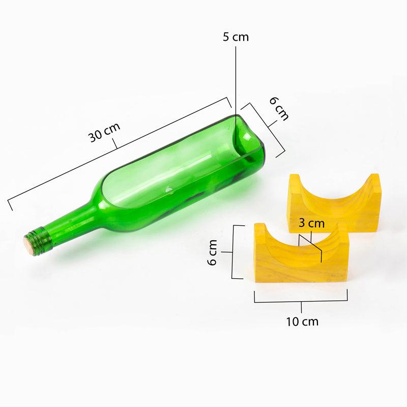 Stand-Up Bottle Planter - Yellow