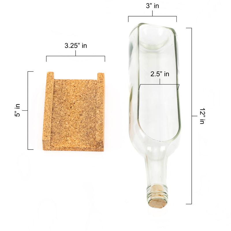 Transparent Wine Bottle Platter
