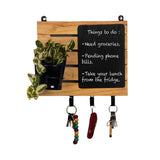 Wooden Pallet Chalkboard with Antiquity Planter